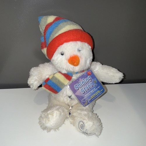 Russ Shining Stars Snowman Plush Stuffed Animal Medium 2006 Ages 3+ 3-11 Years