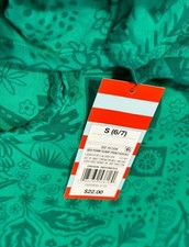 Cat  Jack Girls' Sleeveless Printed Side Cutout Jumpsuit Sea Foam Green "S"