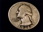1936-S Washington Quarter, Very Good Grade