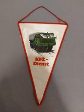 DDR Tischfahne/ Tischwimpel KFZ-Dienst vorbildliche Leistungen bei der Erh&ouml;hung