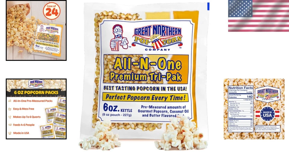Movie Theater Style Popcorn Packs 24 ct - Image 2 of 4