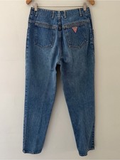 Georges Marciano Guess Jeans Vintage 80s Tapered Blue Denim Size 28 RARE