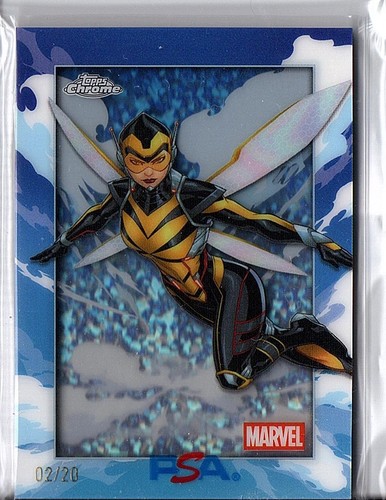 Wasp #AM-6 Marvel 2025 Topps Chrome Air Marvel Shadowbox card