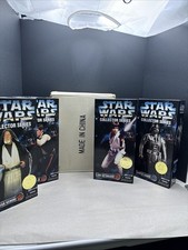 1996 Kenner Star Wars Vader Han Solo Obi-Wan  & Luke 12    In Org Case Box