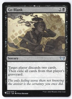 Go Blank 072/275 The List Reprints