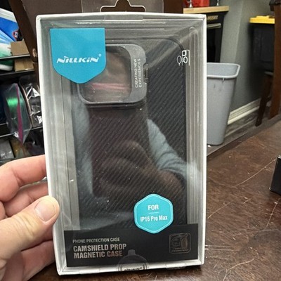 Nillkin iPhone 16 Pro Max Case. Black. Camshield Prop Magnetic Case