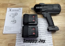 Snap-on Tools New Gun Metal 18v 12 Drive Impact Wrench W2 Batteries Ct9080gm