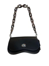 Coachtopia Wavy Dinky In Black With Dust Bag.