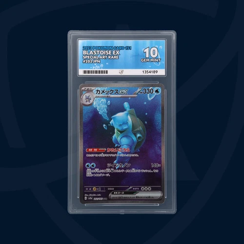 PERFECT SUBGRADES - Blastoise ex - 202/165 - Pokemon Card 151 - ACE GEM MINT 10