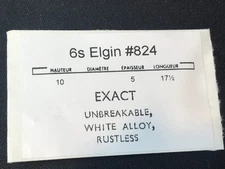 Elgin 6s Mainspring #824 (EXACT) - Alloy