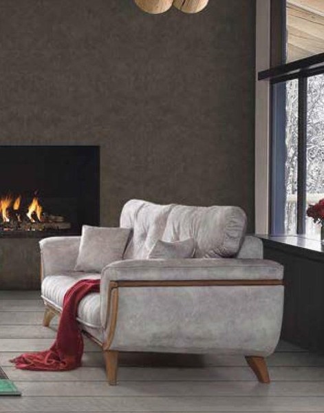 Luxus Dreisitzer Moderne Couch Polster MöBel Graue Couchen Sofas Stoff Textil-image