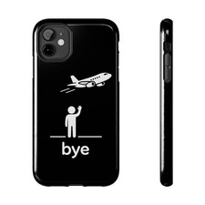 Custodia telefono Bye Airplane | Custodia grafica aereo da viaggio