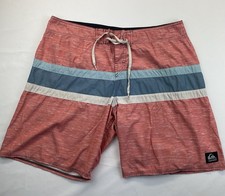 NEW QUIKSILVER Men's Board shorts SURFSILK PANEL 20" long sz 38-40 swimsuit
