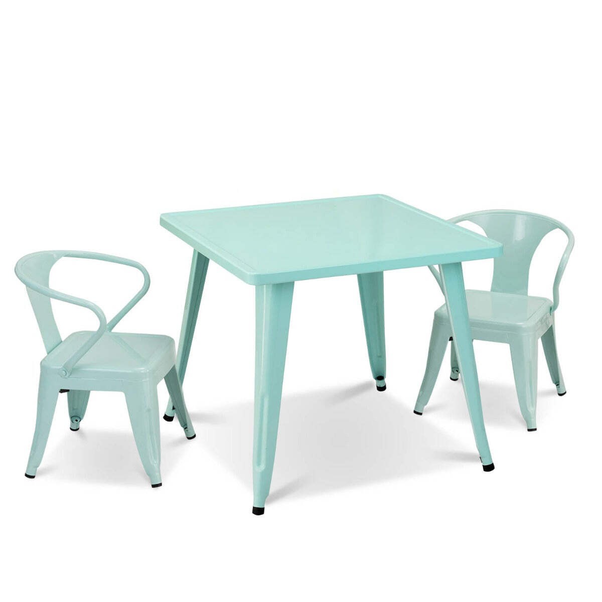 NNECW Kid’s Table and Chair Set with Adjustable Foot Pads