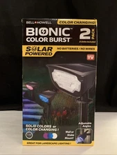 Bell+Howell Bionic Color Burst 2 Pack Solar Lights Color Changing Path *READ