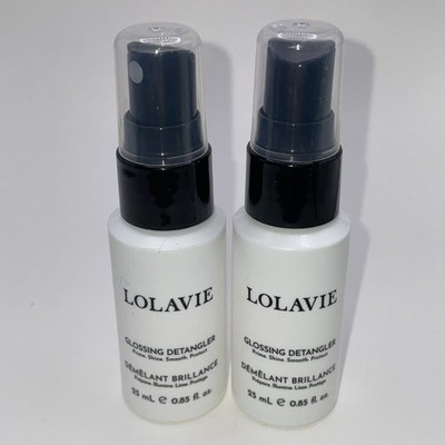 2x Lolavie Glossing Detangler 0.85fl.oz Each Travel Size
