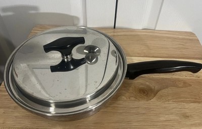 Vintage Kitchen Craft Multi Core 3-Ply Stainless 7  Sauce Pan with Lid