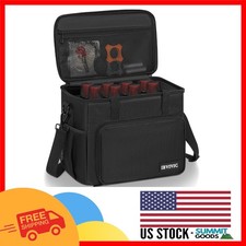 Protective 8-Slot Microphone Bag - Stylish Oxford Fabric with Removable Foam