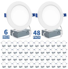 6 12 Pack 6 Inch Ultra Thin Led Recessed Ceiling Light Junction Boxus Ship 6 12 Pack 6 Inch Ultra Thin Led Recessed Ceiling Light Junction Boxus Ship
