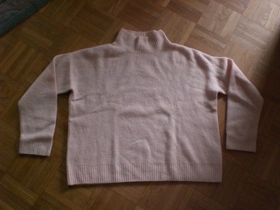 MRS HUGS * süßer Pullover, Wollgemisch * zart rosa * Gr. L * TOP