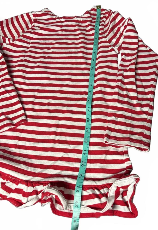 Camisa túnica navideña Funtasia Too para niñas con apliques de árbol de Navidad talla 8 Foto 4 de 4