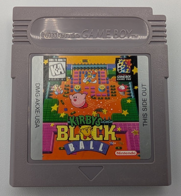 Kirby's Block Ball (Nintendo Game Boy) - Authentic - Tested