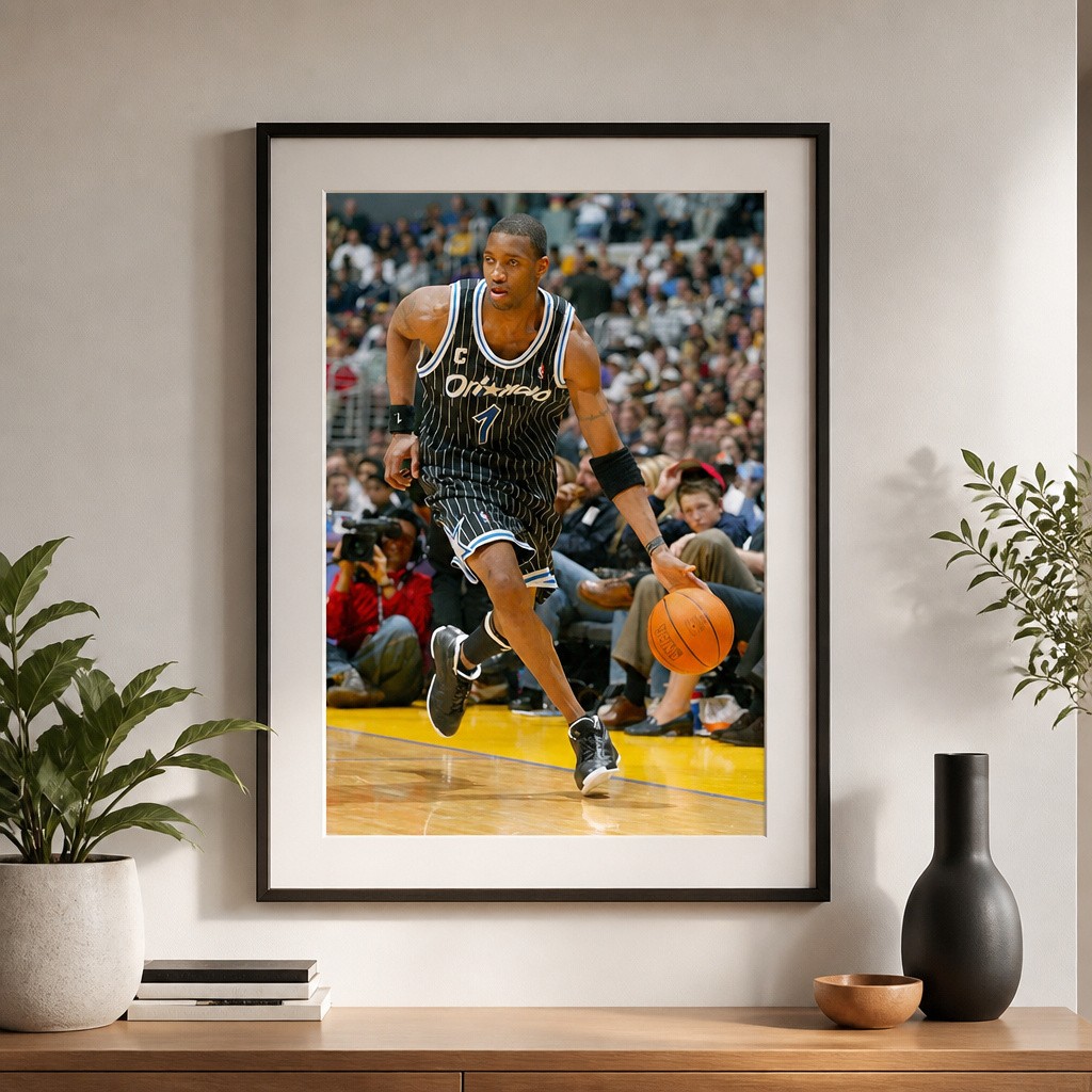 Block Star Tracy McGrady Basketball Poster Premium Satin 20x30 New