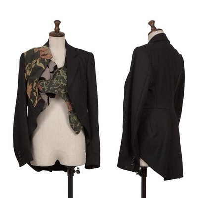 COMME des GARCONS Multi Pattern Switching Wool Jacket Size XS(K