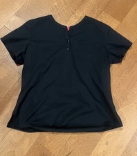 med couture scrub top button top size large
