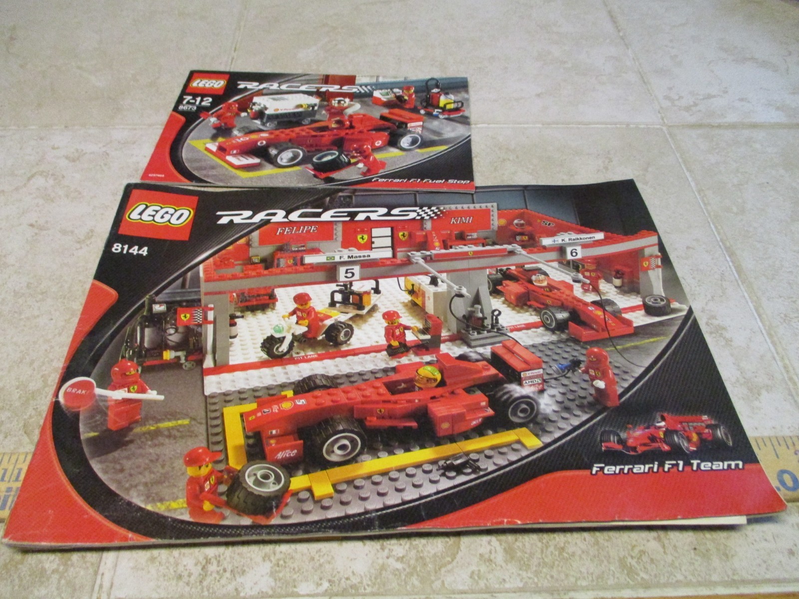 LEGO Racers 8144 Ferrari 248 F1 Team Raikkonen Edition Instructions Manual 8673