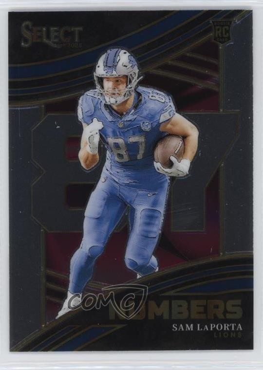 2023 Panini Select Select Numbers Sam LaPorta #NMB-SLA 1l6f