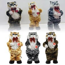 Electric Dancing Cat Plush Toys Wriggle Singing Simulation Cat Music Robot AN