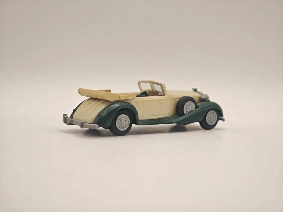 Praliné Horch 853A H0 1:87 Modellino Auto Storica Verde Crema - Immagine 4 di 4