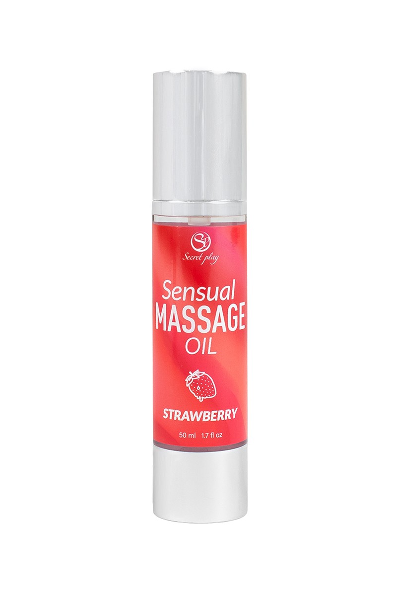 Huile de massage Fraise formule fluide et non grasse