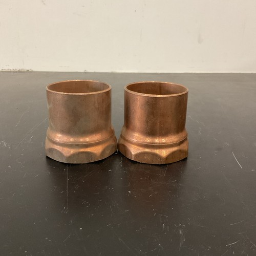 Lot of 2 NIBCO 2" Wrot Copper Female Adapter Plumbing Fittings C x F