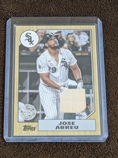 2022 TOPPS 1987 35TH BAT RELIC JOSE ABREU WHITE SOX