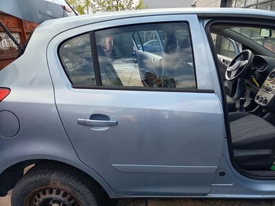 Opel Corsa D 5türer original Tür hinten rechts Fond Z21C Aeroblau Bj 2007