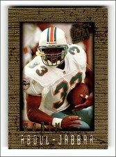 1996 Ultra Sensations #55 Karim Abdul-Jabbar RC Rookie Card. rookie card picture