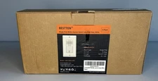 BESTTEN 5 Pack Single-Pole Motion Sensor Switch With Wall Plate White Open Box