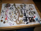 Lot #20 Vintage Costume Jewelry Necklaces Earrings Rings & More