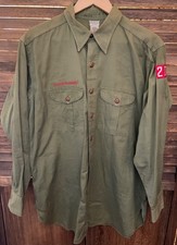 Vintage BOY SCOUTS OF AMERICA Official Uniform SHIRT BSA Finest Quality Poplin