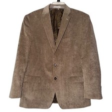 Chaps Mens Tan Corduroy Two Button Blazer Sport Coat 42 Regular NWT