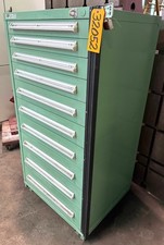 Vidmar Storage Cabinet, 10 Drawer, 30"W x 27-3/4"D x 59"H