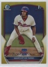 2023 Bowman Chrome Prospects Yellow Refractor 21/75 Marcus Lee Sang #BCP-126 v9t
