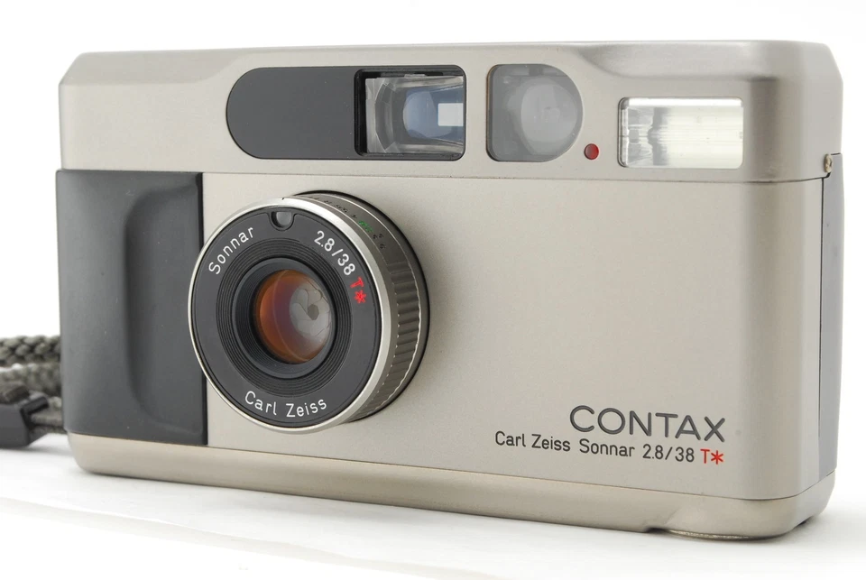 [NEAR MINT++ ] Contax T2 Titan Silver 35mm Point & Shoot Film Camera From JAPAN - Image 3 of 4