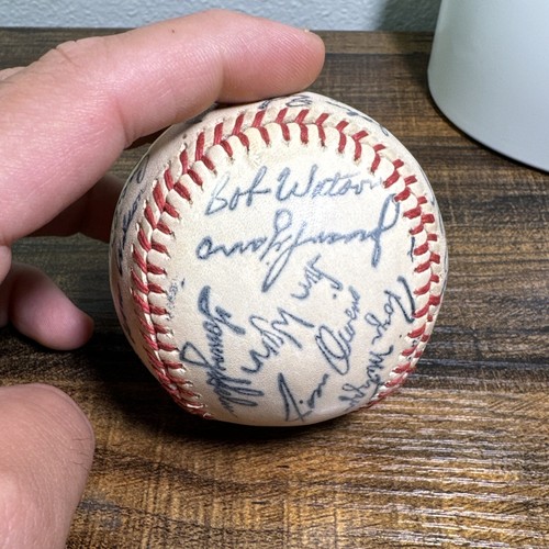 SIGNED AUTOGRAPHED HOUSTON ASTROS 1970s Era Baseball Lee May Jim Ray Gallagher - Picture 4 of 24