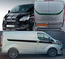Fits Ford Transit Custom Graphics Side Stripe Wing Bonnet Rear Decals Sport Fits Ford Transit Custom Graphics Side Stripe Wing Bonnet Rear Decals Sport