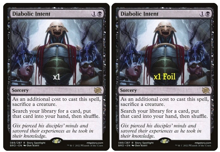 MTG The Brothers' War BRO Diabolic Intent MINT (SELECT) | eBay