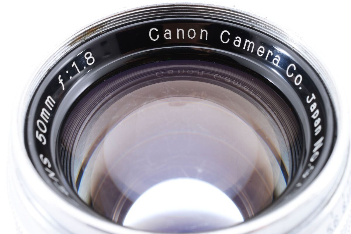Near MINT Canon 50mm f/1.8 Chrome LTM L39 Leica Screw Mount Near MINT Canon 50mm f/1.8 Chrome LTM L39 Leica Screw Mount