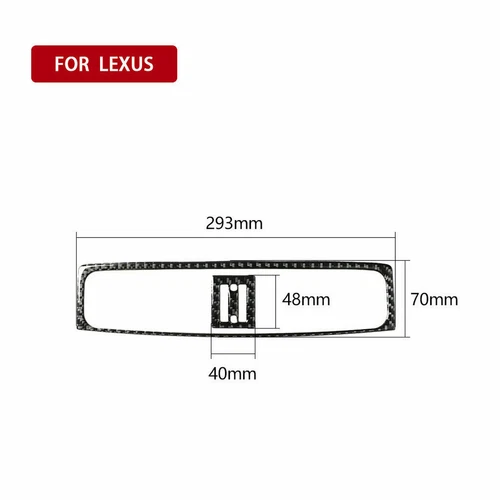 Carbon Fiber Center Console Air Vent Trim Cover For LEXUS IS250 IS350 2006-12 - Bild 4 von 8